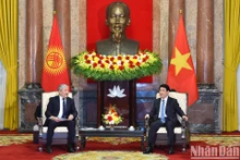 Presidente vietnamita recibe al premier de Kirguistán