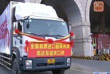 Productos de nidos de golondrina de Vietnam entran en China (Fuente: Corte de clip de la televisión de Guangxi)