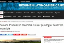 Prensa argentina destaca orientación de desarrollo económico circular de Vietnam
