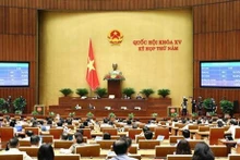 Una sesión de la Asamblea Nacional de Vietnam (Foto: VNA)