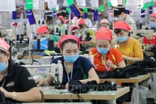 Cadena de producción en la compañía de Eclat Vietnam. (Fuente: VNA)