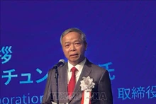 El presidente de CMC, Nguyen Trung Chinh, en el acto. (Foto: VNA)