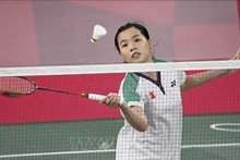 La mejor badmintonista vietnamita Nguyen Thuy Linh (Fuente:VNA)