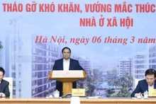 [Foto] Premier de Vietnam preside conferencia para impulsar el desarrollo de viviendas sociales