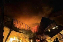 Escena de un incendio ocurrido en la provincia de Binh Phuoc a principios de este año (Foto: VNA)