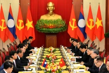[Foto] Máximo dirigente de Vietnam se reúne con su homólogo laosiano