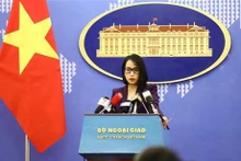 La portavoz de la Cancillería vietnamita, Pham Thu Hang (Fuente: VNA)