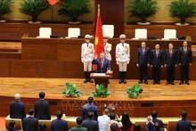 El presidente To Lam presta juramento. (Foto: VNA)