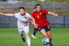 Fútbol femenino de Vietnam adquiere experiencias tras partido con España. (Foto: VFF)