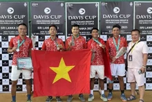 Selección de tenis vietnamita gana boleto para Grupo II de Copa Davis (Fuente: baovanhoa.vn)