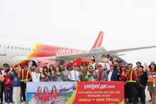 En el acto de bienvenida. (Fuente:baokhanhhoa.vn)