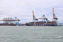 Zona de planificación para la construcción del puerto de transbordo internacional de Can Gio. (Foto: VNA)