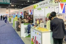 El pabellón de Vietnam en la Feria comercial de PLMA, en el Centro de Exposiciones Rosemont de Chicago (Fuente: VNA)