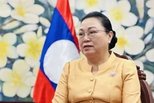 La embajadora de Laos en Vietnam, Khamphao Ernthavanh. (Fuente: VNA)