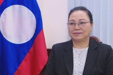La embajadora de Laos en Vietnam, Khamphao Ernthavanh (Fuente: VNA)