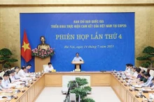 El primer ministro vietnamita, Pham Minh Chinh presidió la reunión (Fuente: VNA)