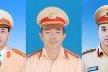 Los mártires de Nguyen Khac Thuong, Le Quang Thanh, y Le Anh Sang (Fuente: vtv.vn)