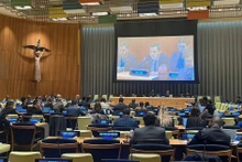El embajador Dang Hoang Giang, jefe de la misión permanente de Vietnam ante ONU participó en el debate del Comité de Asuntos Sociales, Humanitarios y Culturales (Fuente: VNA)