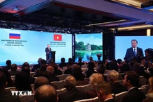 El secretario general del Partido Comunista de Vietnam, To Lam, participa en el Foro Empresarial Vietnam - Rusia (Fuente: VNA)