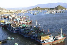 Barcos de pescadores de Ninh Thuan (Fuente:VNA)