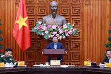 El primer ministro de Vietnam, Pham Minh Chinh en la reunión (Fuente: VNA)