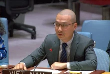 El ministro consejero Nguyen Hoang Nguyen, encargado de negocios de la misión permanente de Vietnam ante la ONU (Foto: VNA)