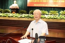 El secretario general del Partido Comunista de Vietnam, Nguyen Phu Trong. (Fotografía: VNA)