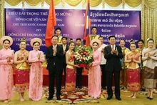 [Foto] Laos ofrece banquete de bienvenida al presidente de Vietnam