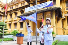 [Foto] Ceremonia de izamiento de bandera por 57 aniversario de fundación de la Asean
