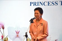 La Princesa Takamado, presidenta honoraria de la organización Ikebana International. (Fotografía: VNA)
