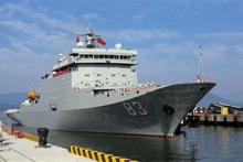 El barco de China que visita Da Nang. (Fotografía: VNA) 