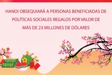 Hanói obsequiará a personas beneficiadas de políticas sociales regalos por valor de más de 23 millones de dólares
