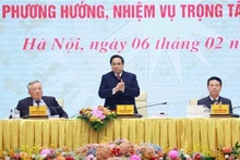 El primer ministro de Vietnam, Pham Minh Chinh, preside la décima reunión del Comité Nacional de Transformación Digital. (Fotografía: VNA)