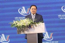 El primer ministro de Vietnam, Pham Minh Chinh, interviene en la IV edición del Foro. (Fotografía: Nhan Dan)
