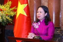 La vicepresidenta vietnamita, Vo Thi Anh Xuan. (Fotografía: VNA)