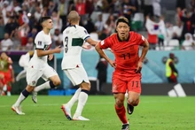 El delantero Hwang Hee-chan, autor del gol que llevó a Corea del Sur al top 16 de la Copa Mundial 2022. (Fotografía: Reuters)