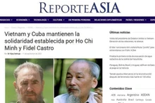 El artículo del experto de la Universidad india de Rashtriya Raksha publicado en el sitio reporteasia.com. (Fotografía: VNA)