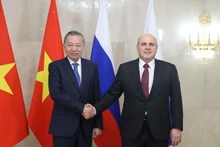 [Foto] Líder partidista de Vietnam se reúne con primer ministro ruso