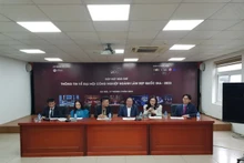 La conferencia de prensa sobre el Congreso Nacional de la Industria de la Belleza 2023. (Fotografía: VOV)