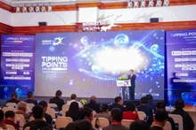 El evento en conmemoración del Día de Internet 2024 tiene el tema "Nuevos avances para Internet en Vietnam". (Fotografía: VNA)