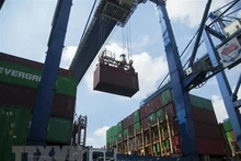 Contenedores en el puerto marítimo de Cat Lai. (Fotografía: VNA)