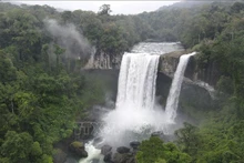 La cascada de Hang En, en el Parque Nacional de Kon Ka Kinh, Vietnam. (Fotografía: VNA)