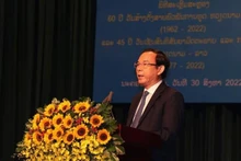El secretario del Comité del Partido Comunista de Vietnam en Ciudad Ho Chi Minh, Nguyen Van Nen, en el evento. (Fotografía: VNA)