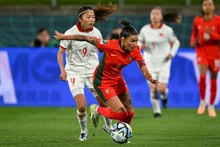 En el partido entre Vietnam y Portugal. (Fotografía: VNA)