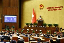 En el octavo período de sesiones de la Asamblea Nacional de Vietnam de la XV Legislatura. (Fotografía: VNA)