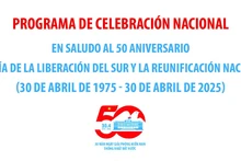 Programa Nacional de Celebración por 50 aniversario de liberación del Sur y reunificación nacional