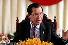 El presidente del Partido Popular de Camboya (CPP) gobernante, Samdech Techo Hun Sen. (Fotografía: AFP/VNA)