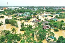 La provincia de Quang Tri sufrió afectaciones de inundación. (Fotografía: VNA)