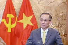 El jefe de la Comisión de Relaciones Exteriores del Comité Central del Partido Comunista de Vietnam, Le Hoai Trung. (Fotografía: VNA)
