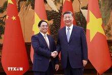 [Foto] Premier vietnamita se reúne con máximo dirigente de China